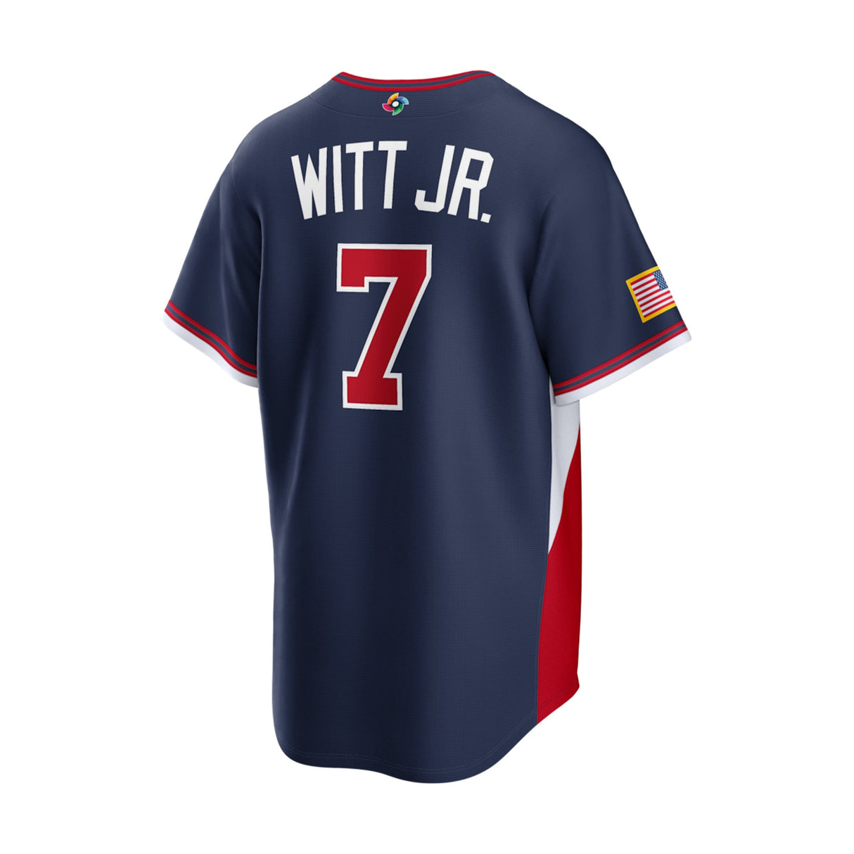 USA 2026 World Baseball Classic Bobby Witt Jr. 7 Navy Jersey - Nike - 360402719601