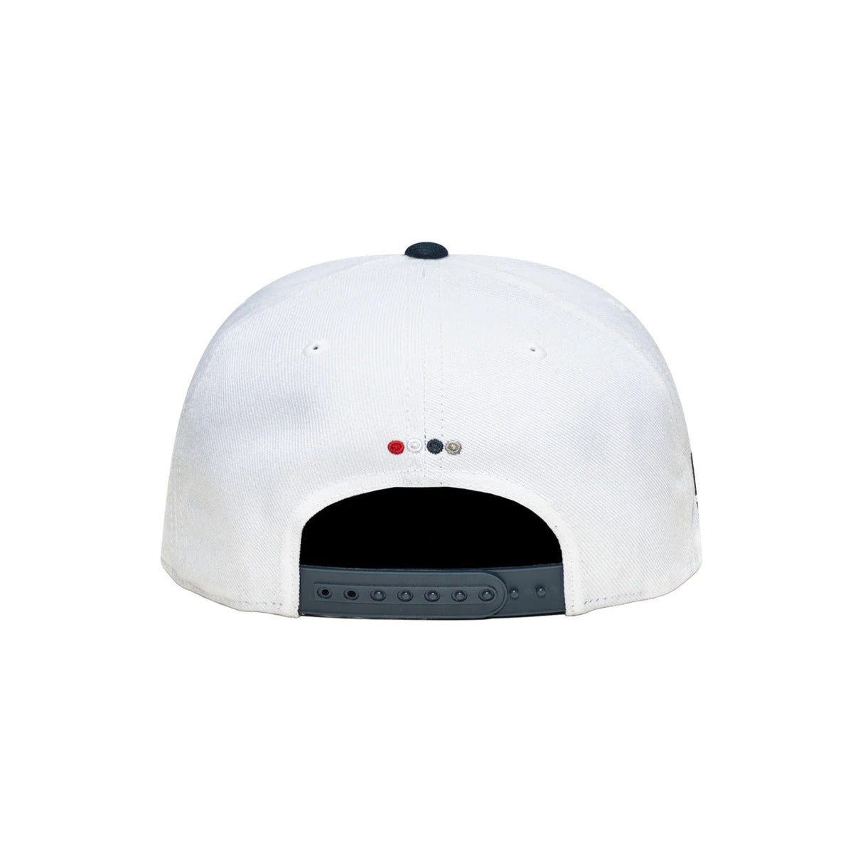 USA Soccer Ol English Home Script White Snapback Hat - Fan Ink - 150150171903