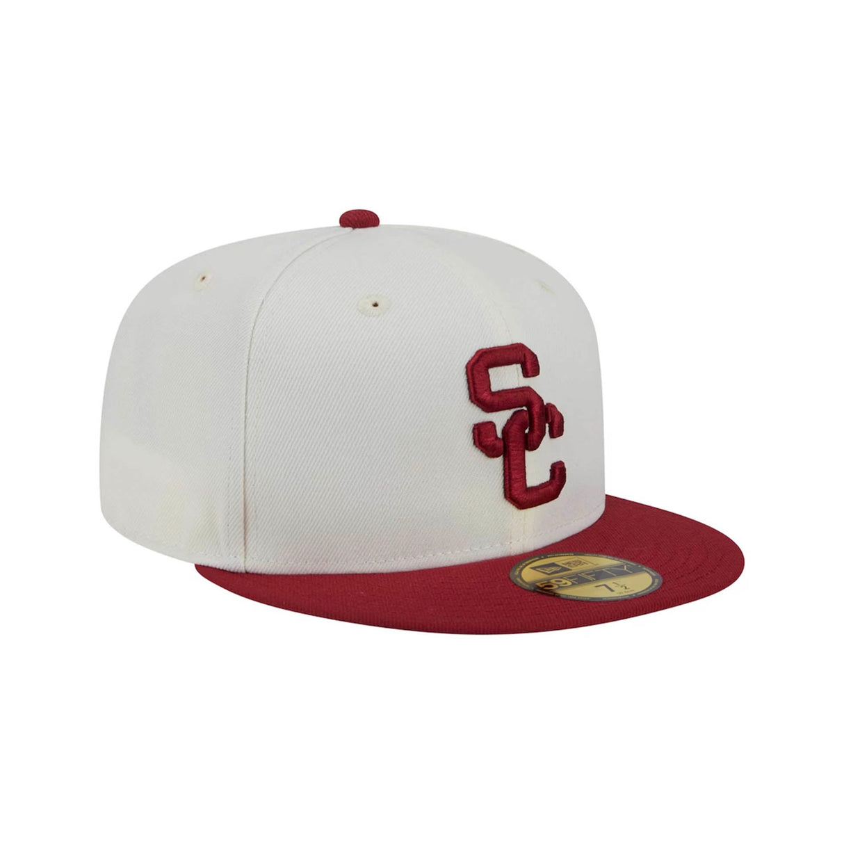 USC Trojans New Era Red Chrome & Cream 59FIFTY Fitted Hat - New Era -