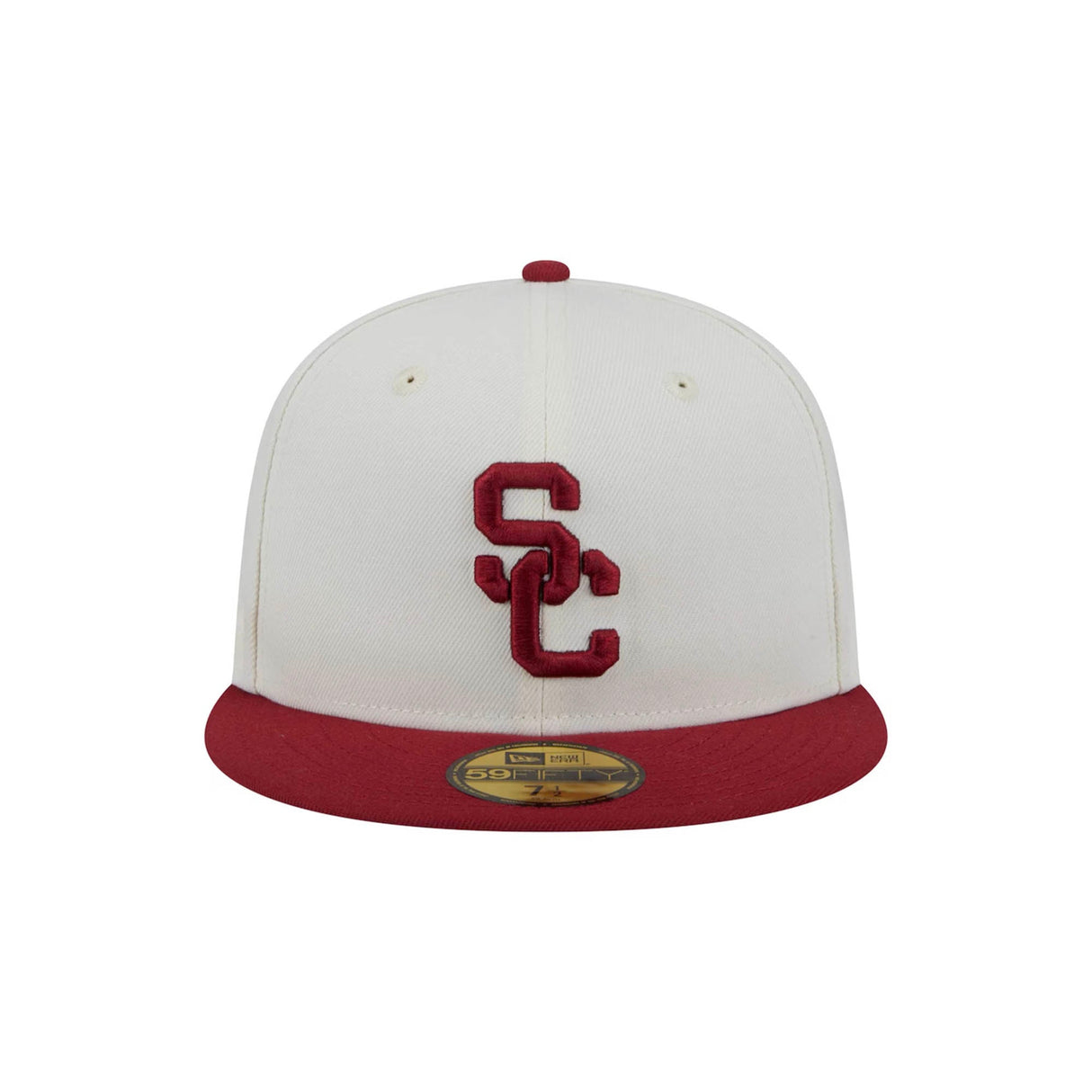USC Trojans New Era Red Chrome & Cream 59FIFTY Fitted Hat - New Era -