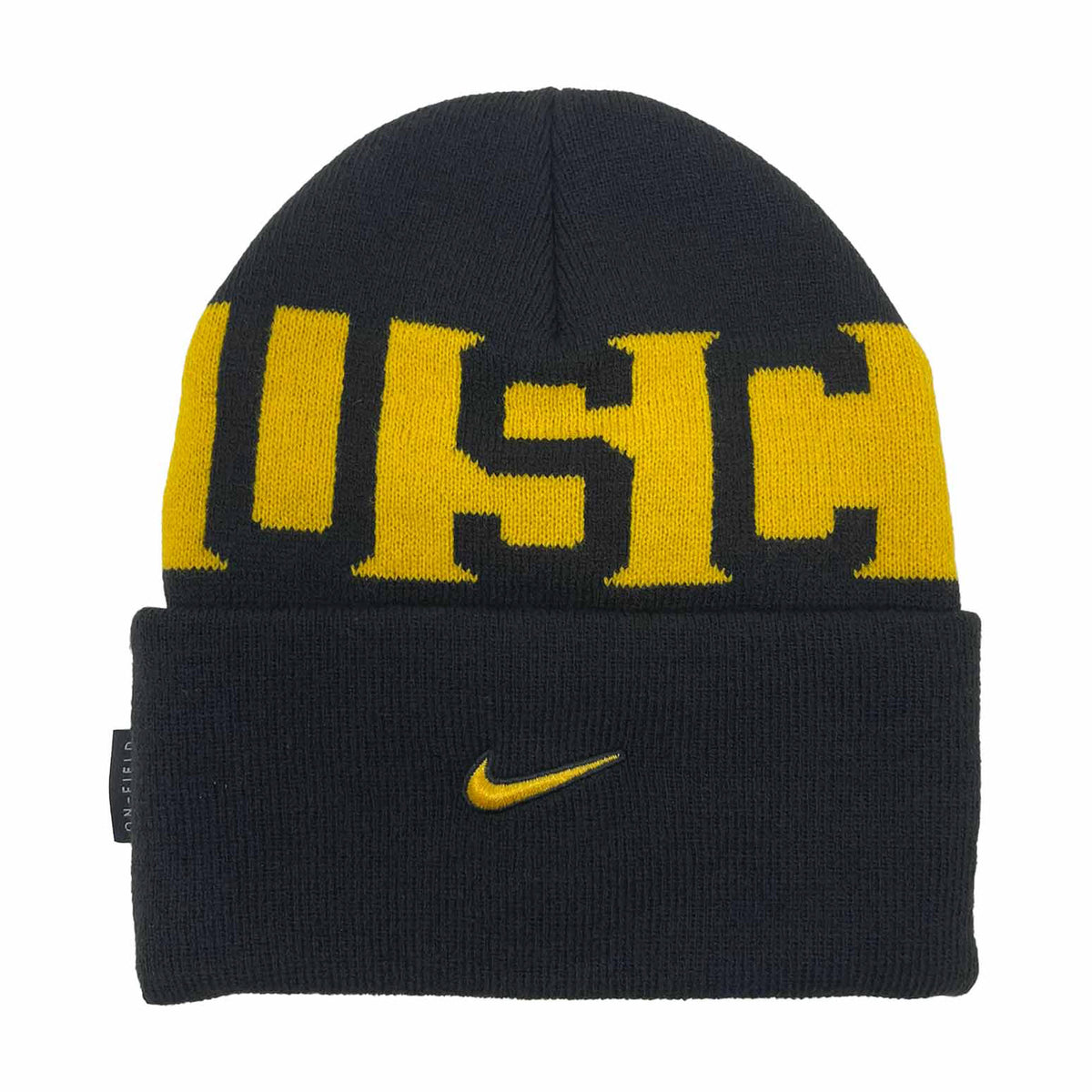 USC Trojans On - Field Cuffed Knit Beanie – Black/Gold - Nike - 2306669