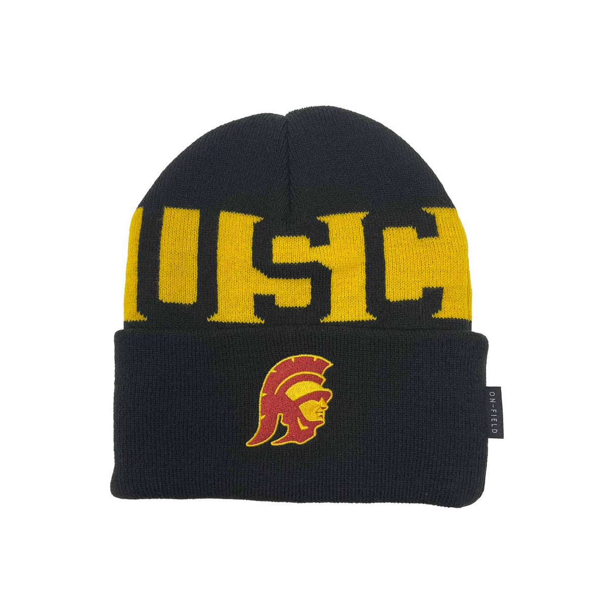 USC Trojans On - Field Cuffed Knit Beanie – Black/Gold - Nike - 2306669
