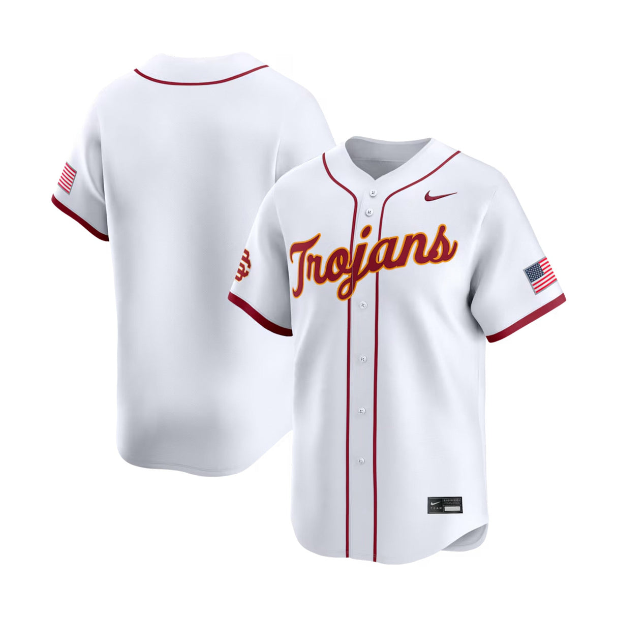 USC Trojans White Limited Home Baseball Jersey - Nike - 230370166909