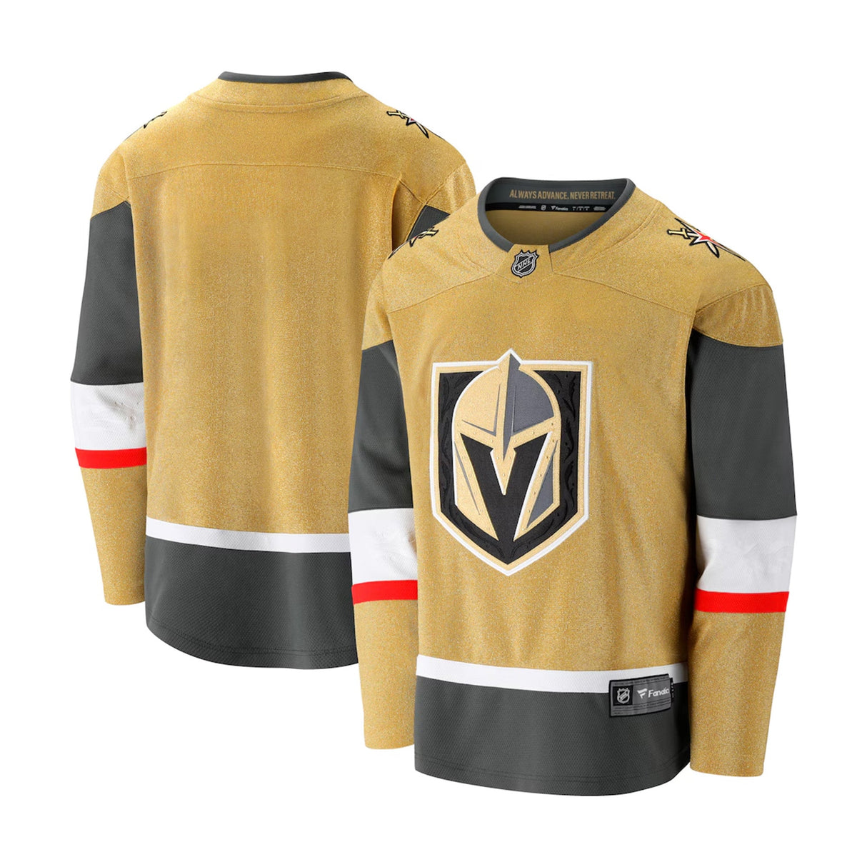 Vegas Golden Knights Gold Fanatics Breakaway Home Jersey - Fanatics - 15060133117