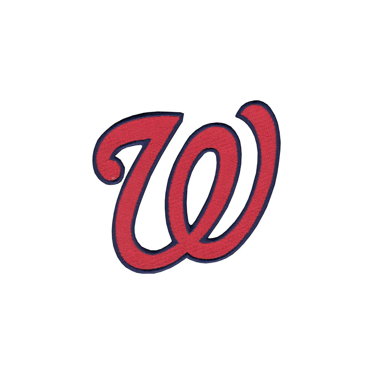 Washington Nationals Red “W” Script Embroidered Patch - The Emblem Source -
