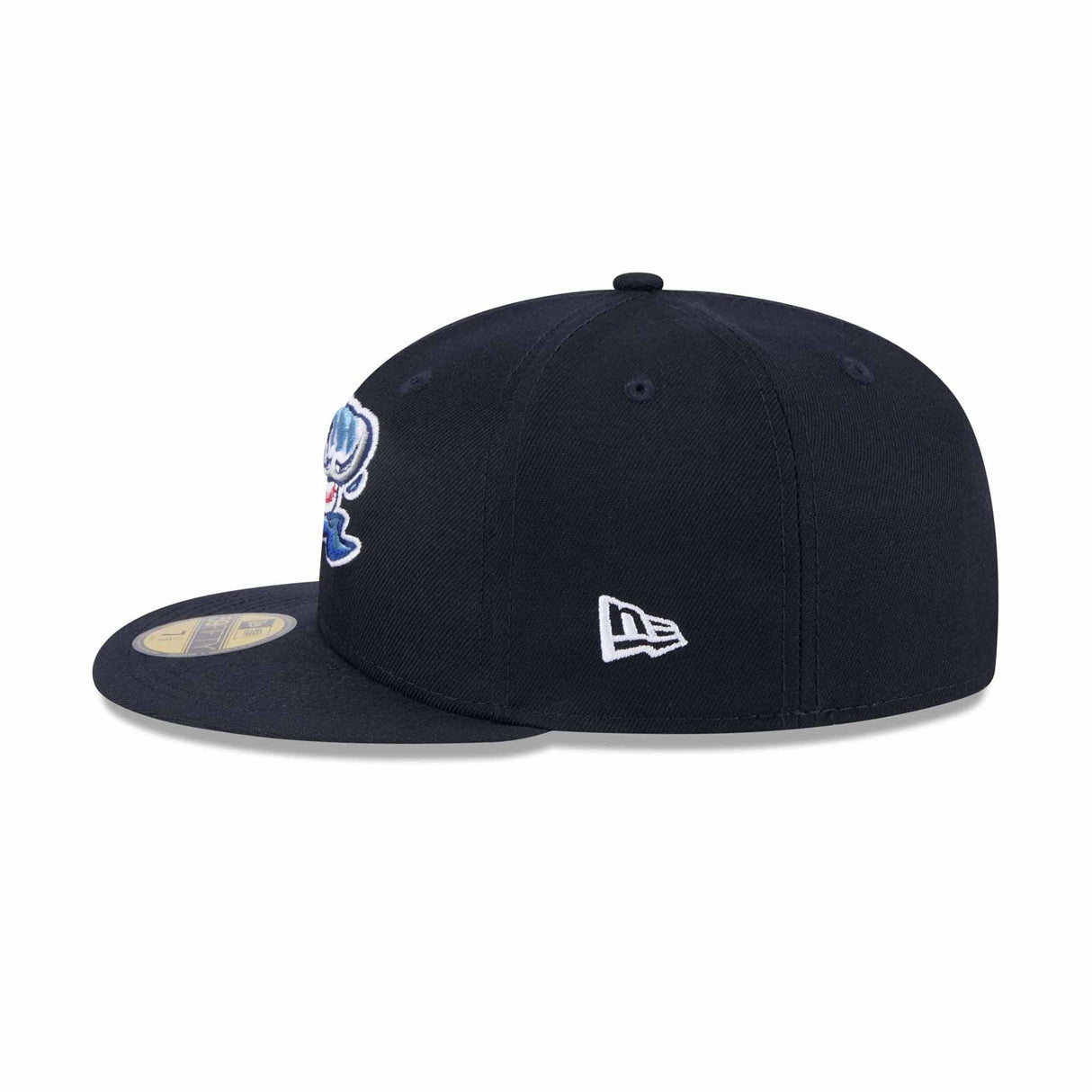 West Michigan Whitecaps Wave Logo Embroidered Navy Fitted Hat - New Era -