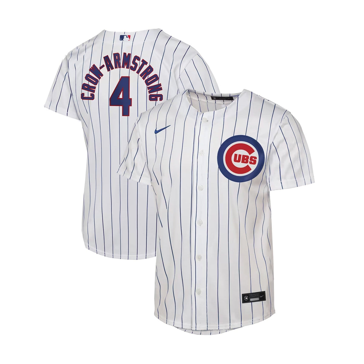 Youth Chicago Cubs Pete Crow-Armstrong White Home Baseline Jersey - Nike - 241402408101