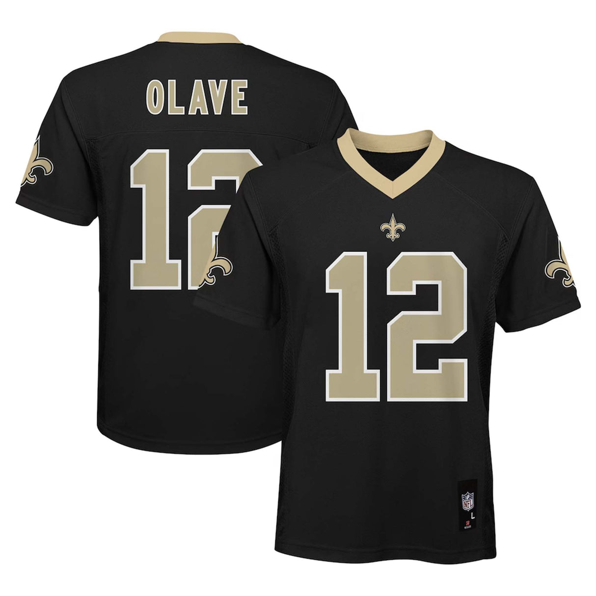 Youth Chris Olave New Orleans Saints Black Nike Game Jersey - Nike - 241801127101