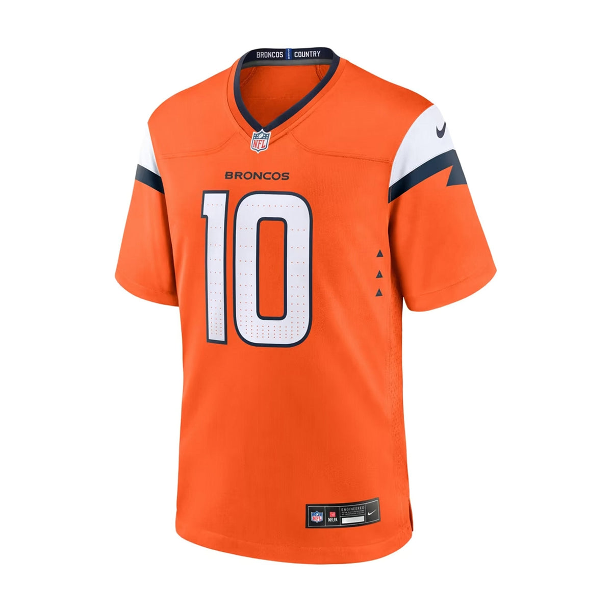 Youth Denver Broncos Bo Nix Orange Game Jersey - Nike - 241801105109