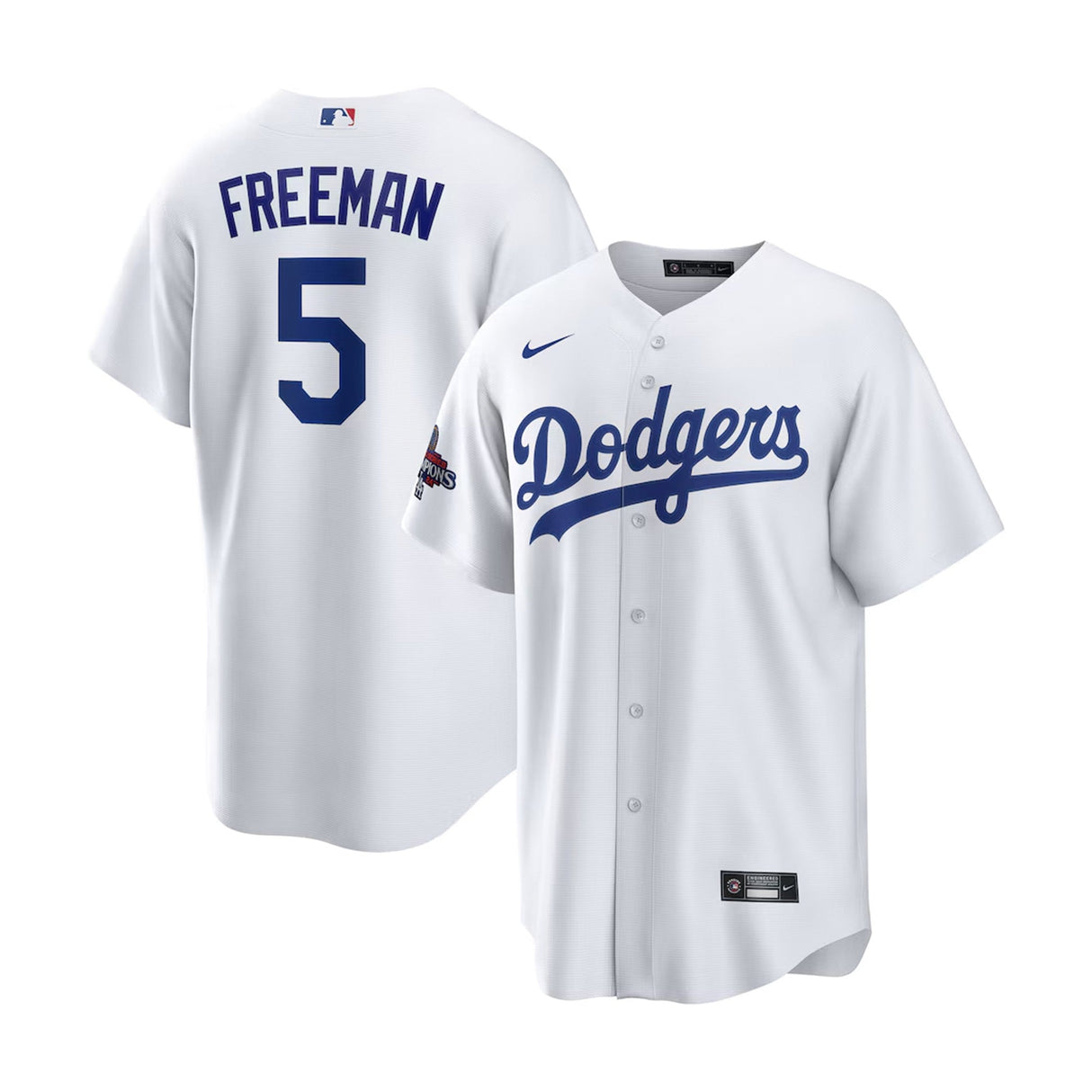 Youth Los Angeles Dodgers Freddie Freeman 2024 World Series Champions White Home Replica Jersey - Nike - 31210541103