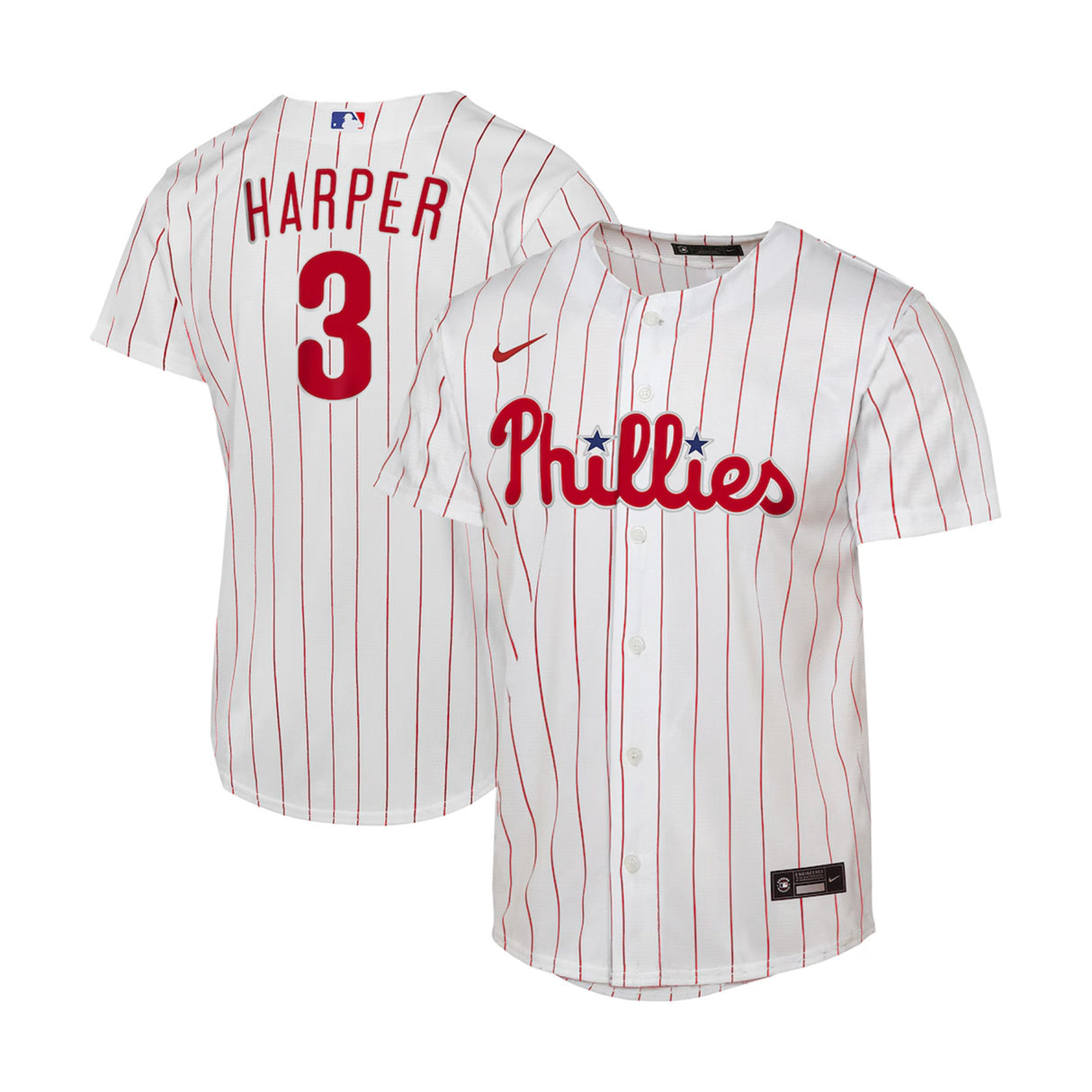 Youth Philadelphia Phillies Bryce Harper White Home Replica Player Jersey