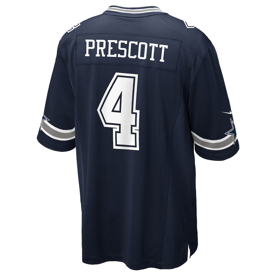 Dallas Cowboys Dak Prescott #4 Nike Navy Game Jersey