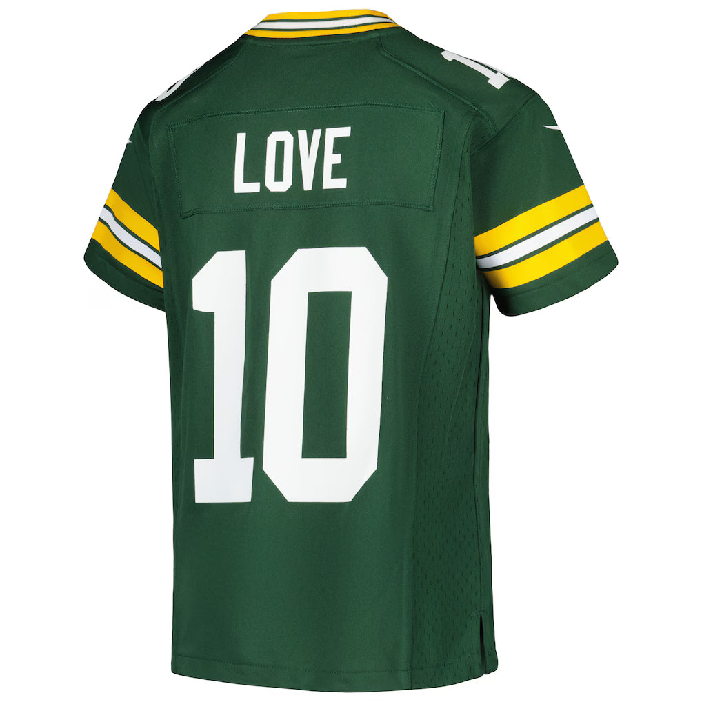 YOUTH Green Bay Packers Jordan Love Nike Game Jersey