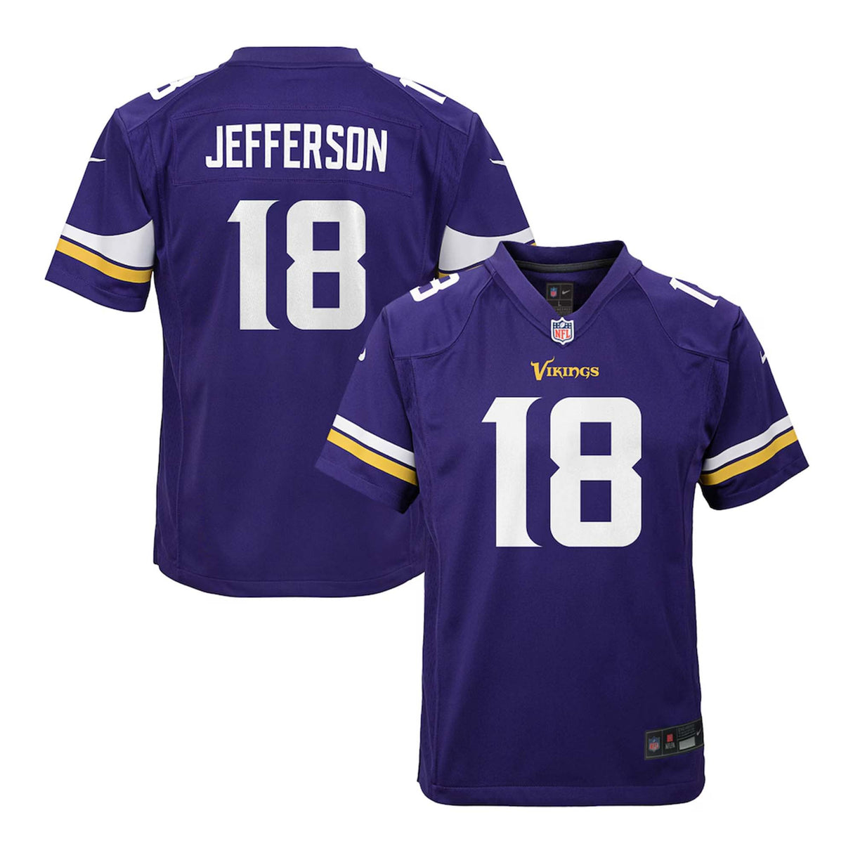 Youth Nike Justin Jefferson Minnesota Vikings Purple Game Jersey - Nike - 241801131101