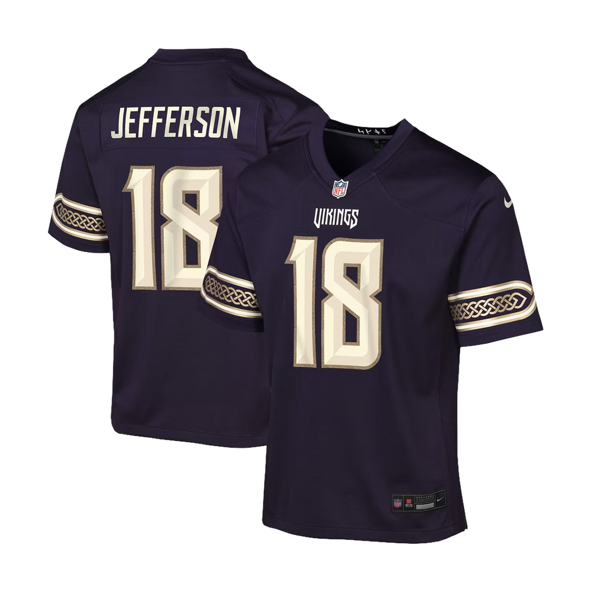 Youth Minnesota Vikings Justin Jefferson Purple 2026 Rivalries Collection Game Jersey