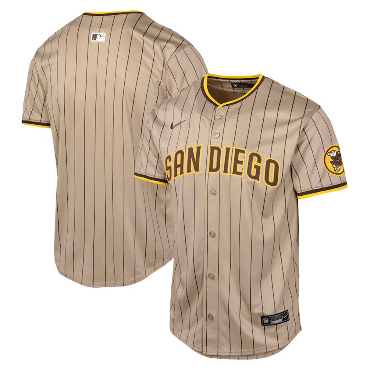 YOUTH Nike Tan San Diego Padres Alternate Limited Tan - Nike -