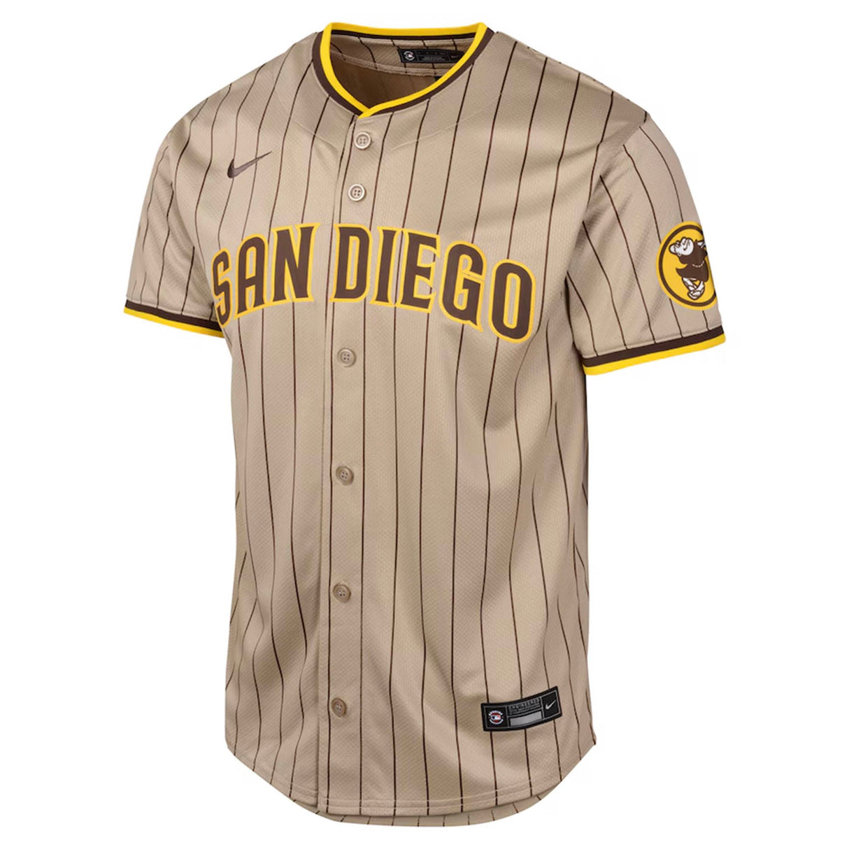 YOUTH Nike Tan San Diego Padres Alternate Limited Tan - Nike -