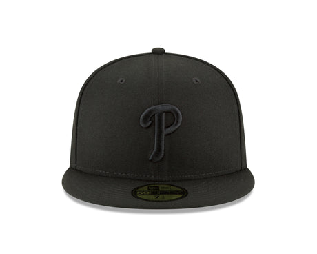 Philadelphia Phillies Black on Black 59FIFTY Fitted