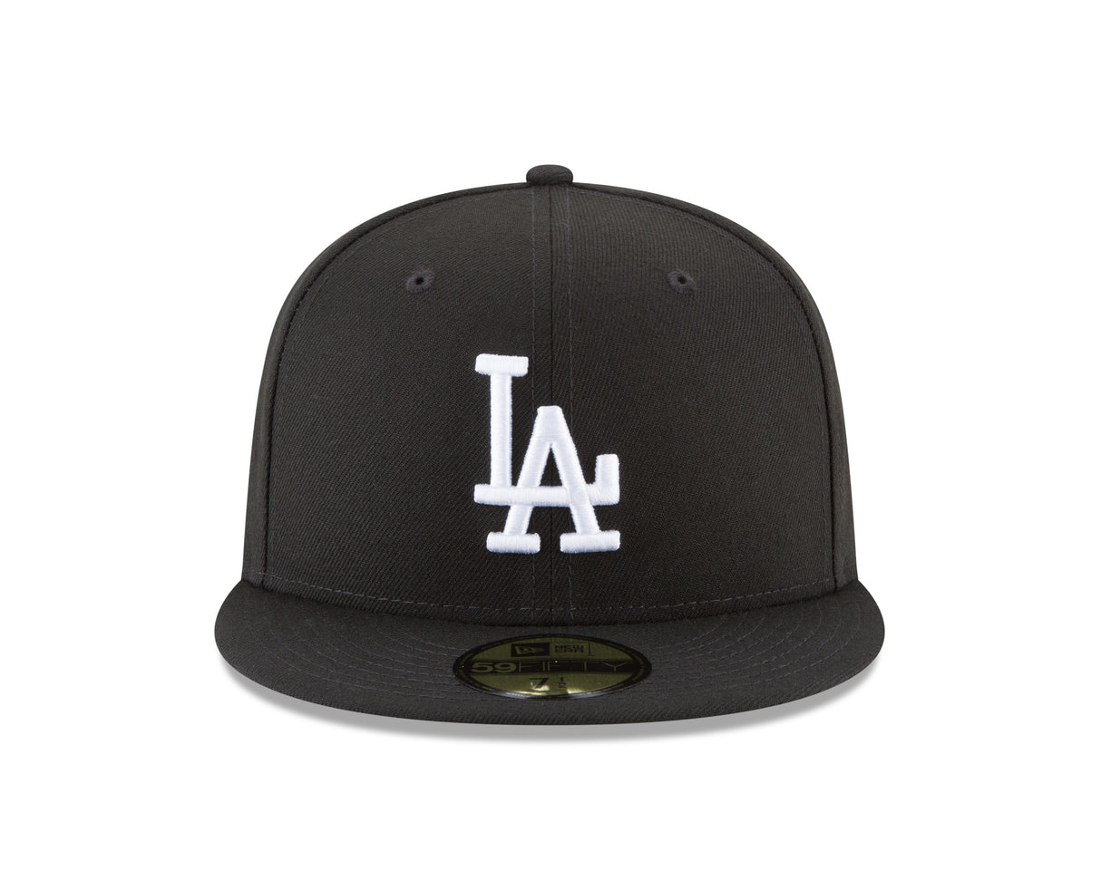 Los Angeles Dodgers Black and White Basic 59FIFTY Fitted