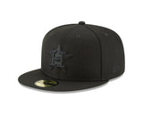 Houston Astros Black on Black 59FIFTY Fitted