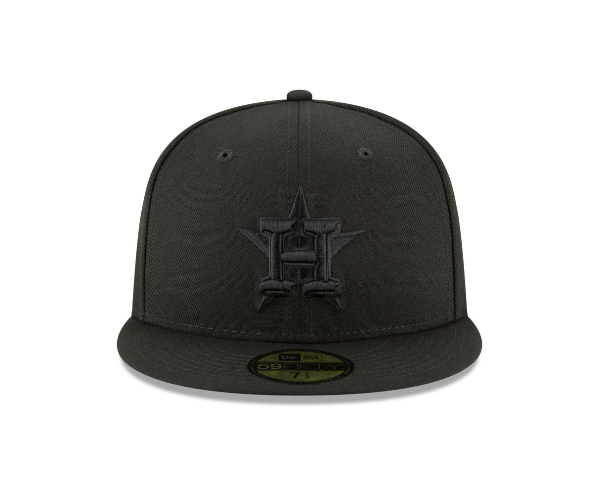 Houston Astros Black on Black 59FIFTY Fitted