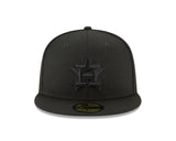Houston Astros Black on Black 59FIFTY Fitted
