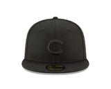 Chicago Cubs Blackout Basic 59FIFTY Fitted