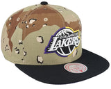 Los Angeles Lakers Mitchell & Ness Camo/Black Snapback Hat