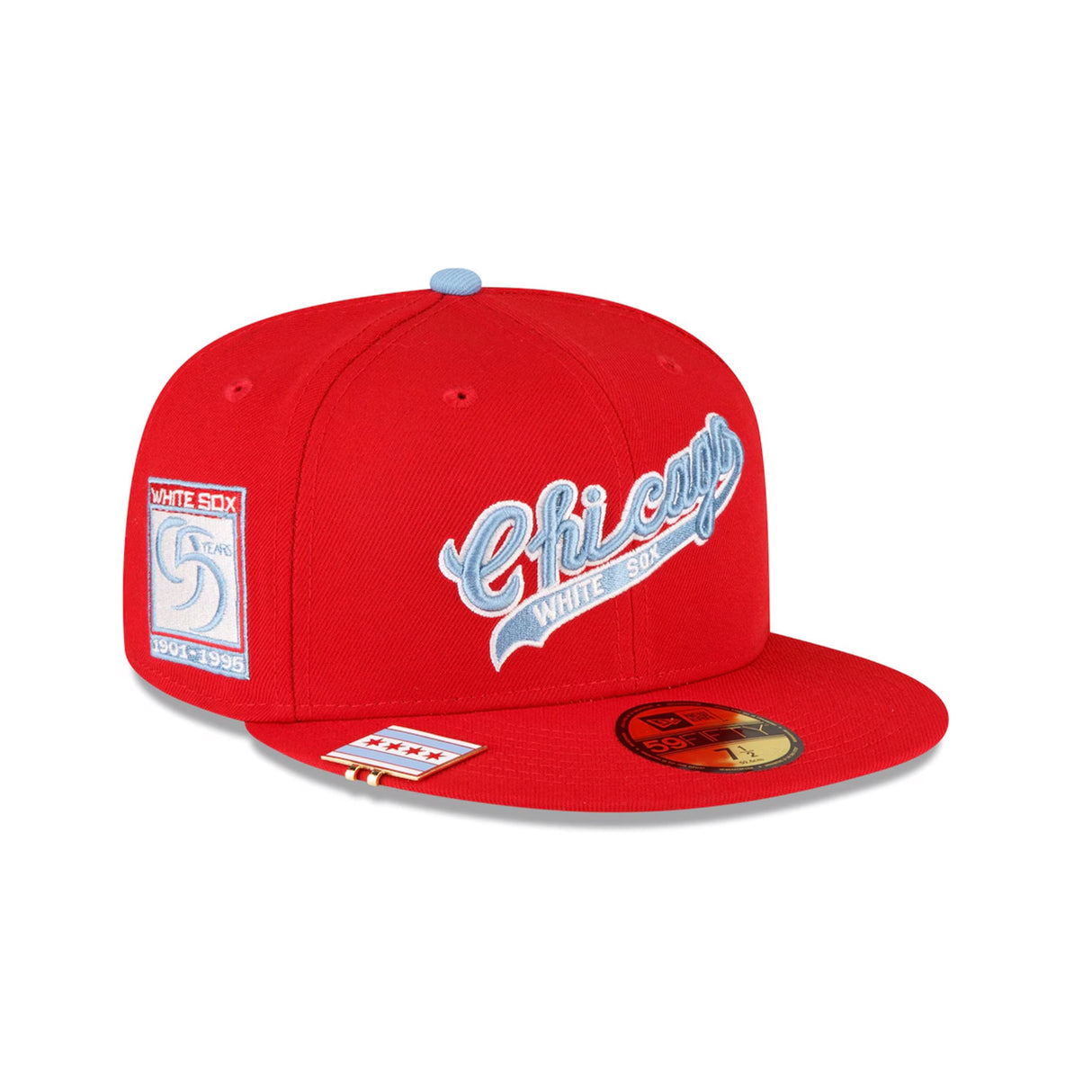 Chicago White Sox New Era Red City Flag 59FIFTY Fitted