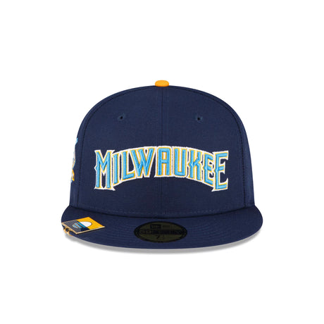 Navy Milwaukee Brewers City Flag 59FIFTY Fitted