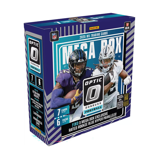 2025 Panini Donruss Optic Football NFL Trading Cards Mega Box 6pk - 42 Cards Total - Panini America - 30020510029
