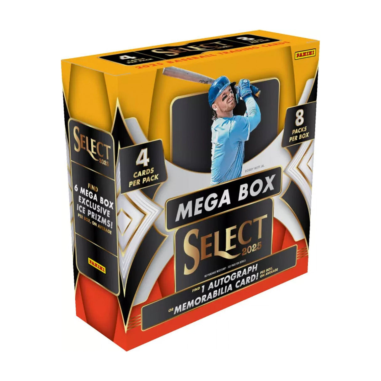 2025 Panini Select Baseball Mega Box Trading Cards - 32 Cards Total - Panini America - 30020540008