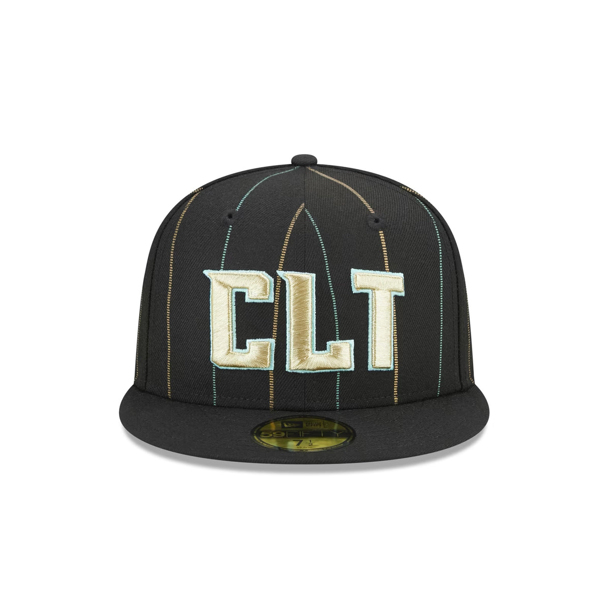 Charlotte Hornets Pin Stripe Black 59FIFTY Fitted Hat