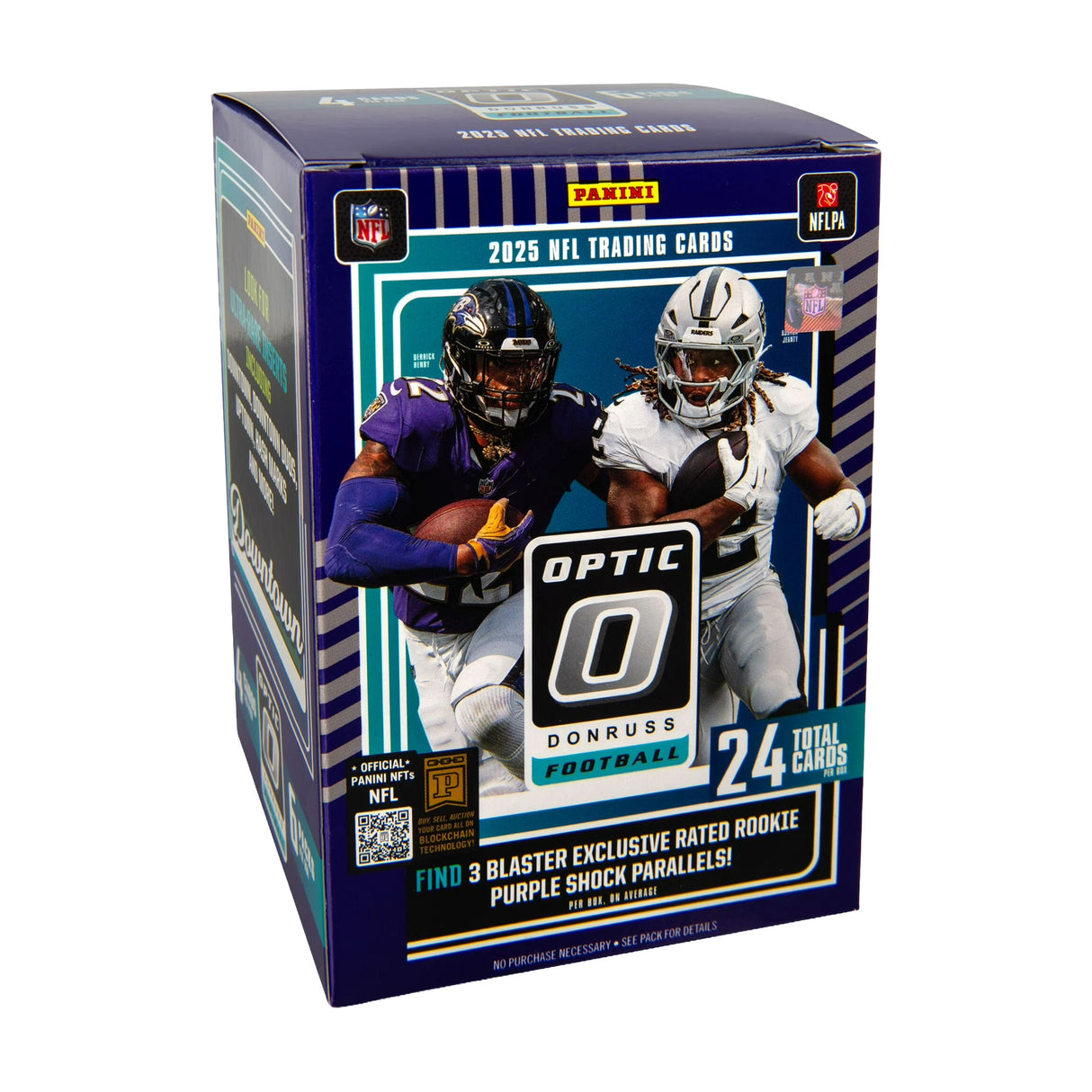 2025 Panini Donruss Optic Football Trading Cards Blaster Box - 24 Cards