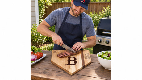 Boston Red Sox Home Plate Cutting Boards | Multiple Sizes | Multiple Designs