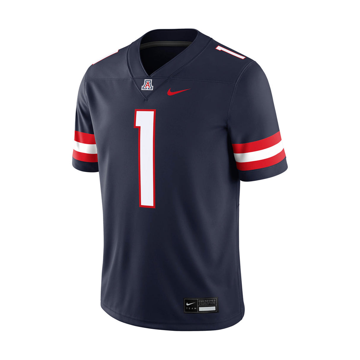 Arizona Wildcats #1 Navy Blue Replica Football Jersey