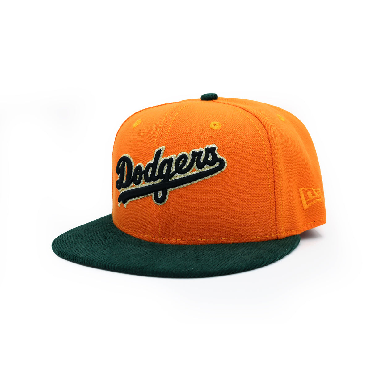 Los Angeles Dodgers Orange and Forest Corduroy REALTREE® 59FIFTY