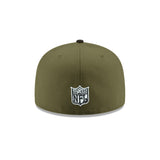 Las Vegas Raiders 50th Anniversary Side Patch Olive & Black 59FIFTY Fitted Hat