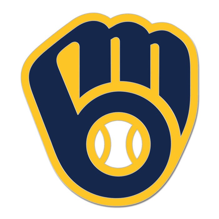Milwaukee Brewers Glove Logo Collector Enamel Pin