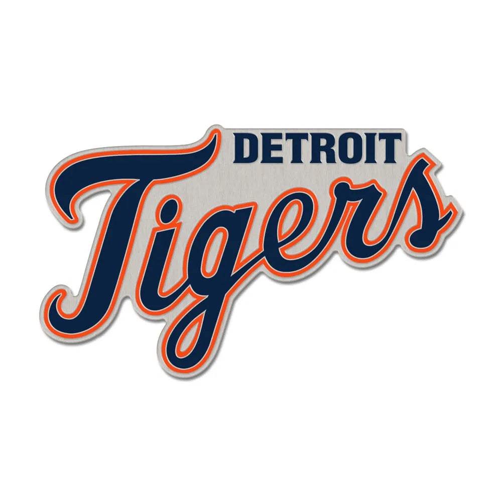 Detroit Tigers Script Logo Collector Enamel Pin