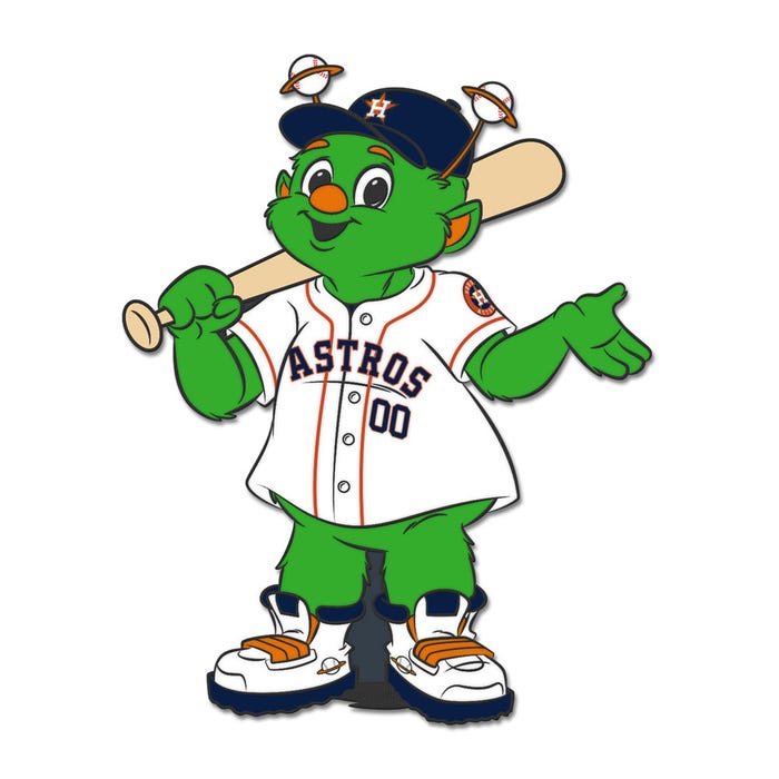 Houston Astros Orbit Mascot Collector Enamel Pin