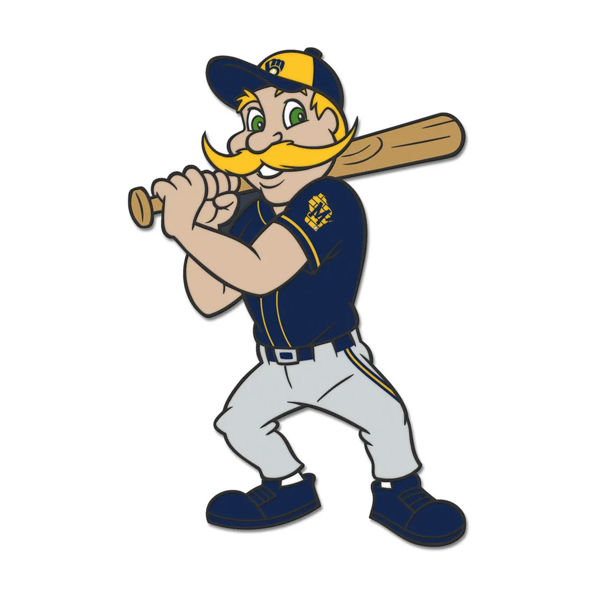 Milwaukee Brewers Barrelman Mascot Collector Enamel Pin