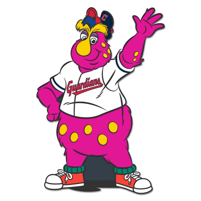 Cleveland Guardians Slider Mascot Collector Enamel Pin