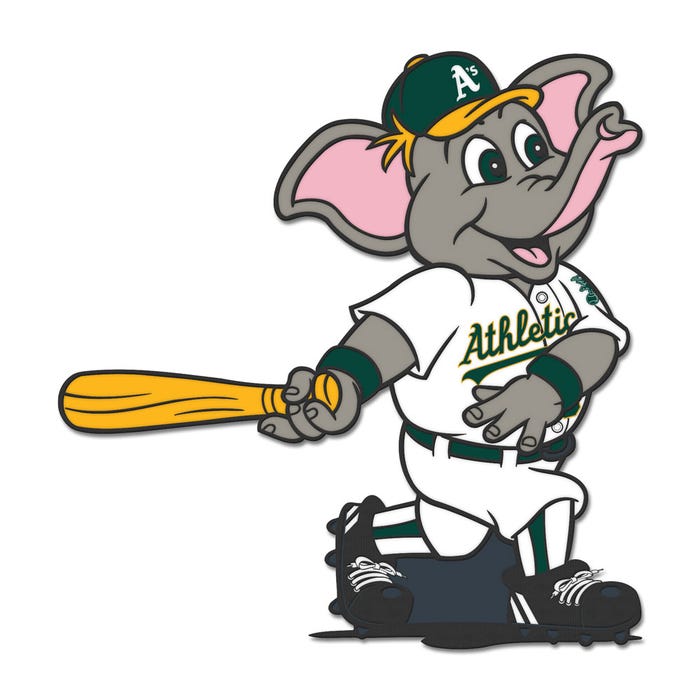 Oakland Athletics Stomper Mascot Collector Enamel Pin