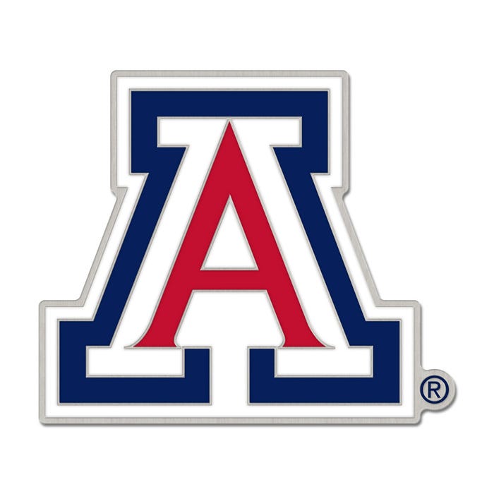 Arizona Wildcats Block A Logo Collector Enamel Pin