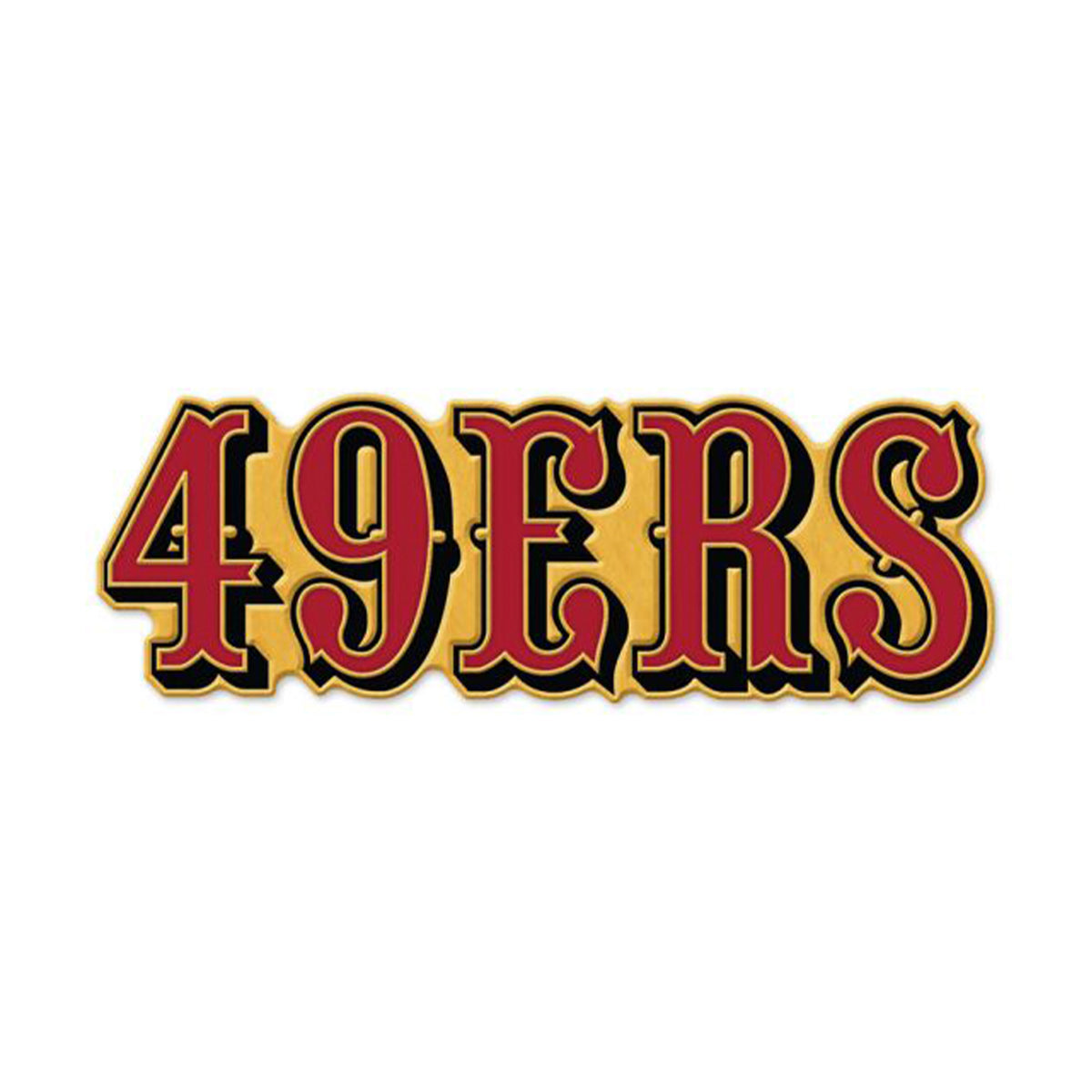 San Francisco 49ers Gold Wordmark Collector Enamel Pin