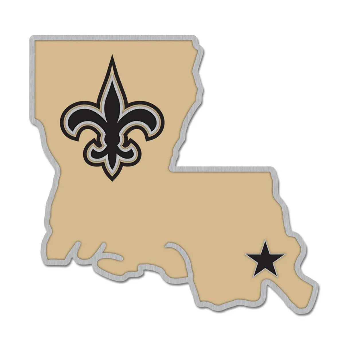 New Orleans Saints Louisiana State Collector Enamel Pin