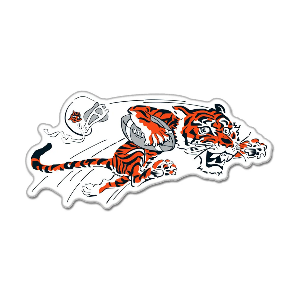 Cincinnati Bengals Retro Running Tiger Collector Enamel Pin