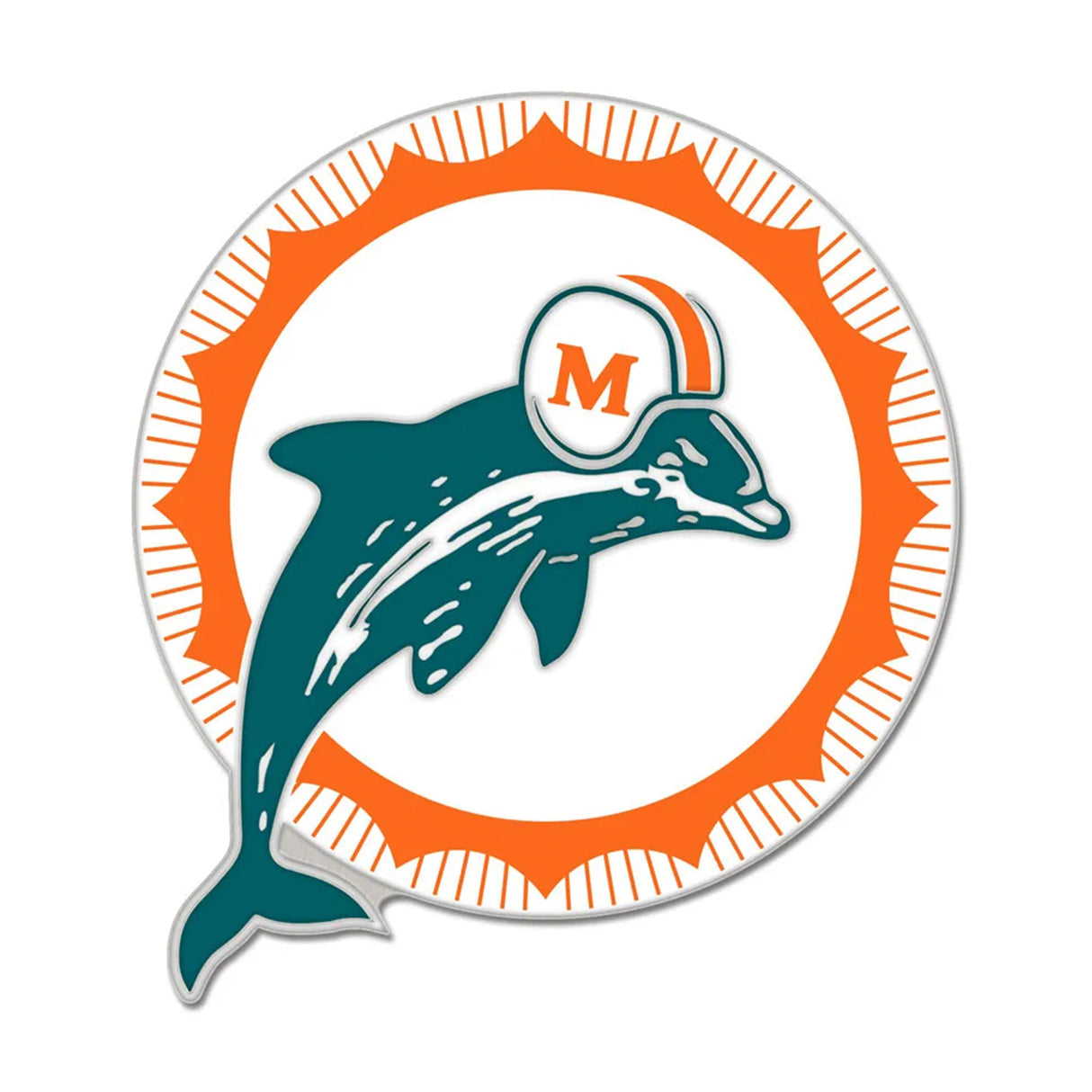 Miami Dolphins Retro Logo Collector Enamel Pin