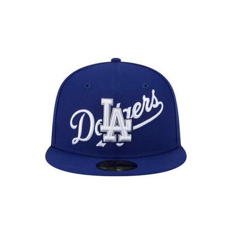 Los Angeles Dodgers Royal Overlap 59FIFTY Fitted Hat